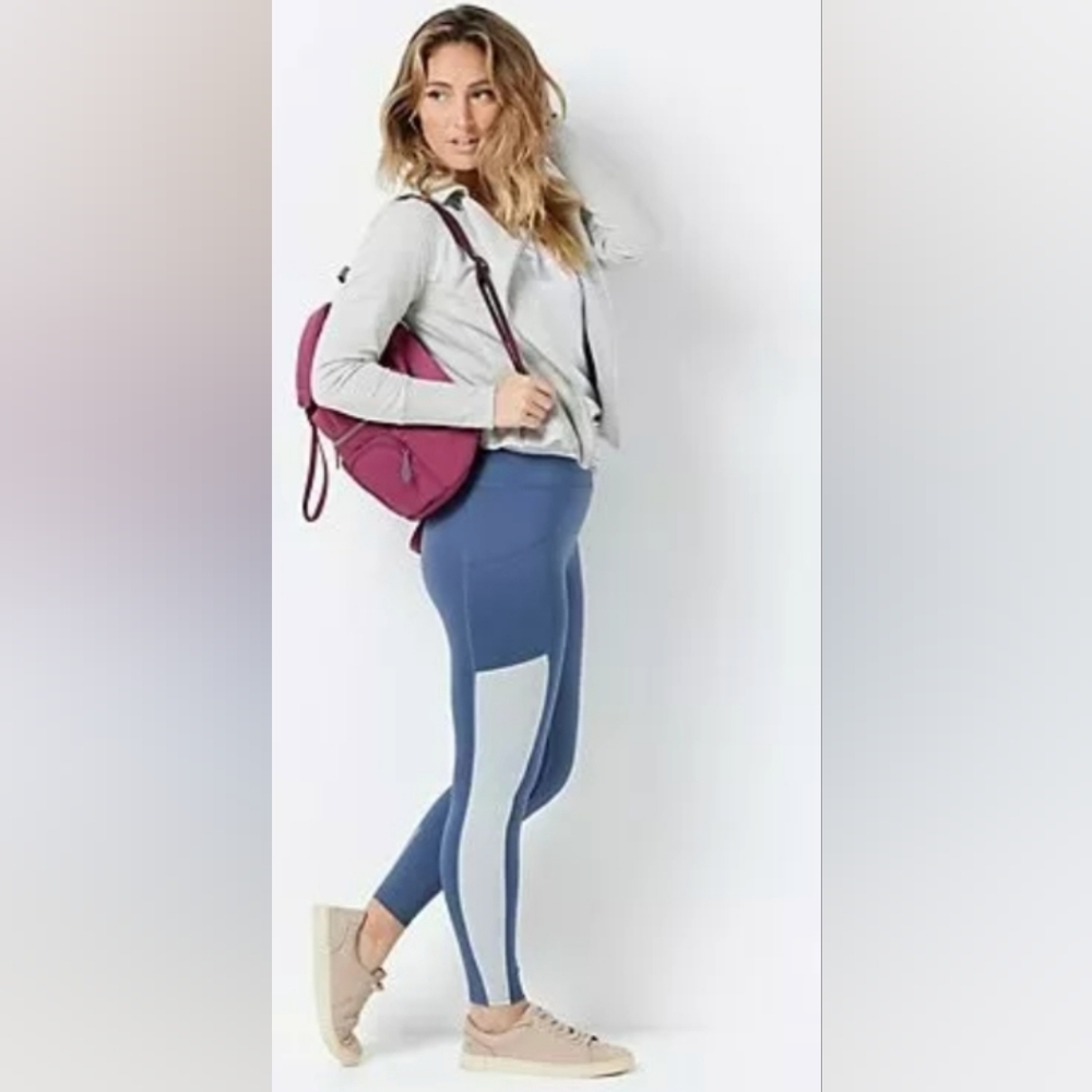 MIND BODY LOVE by Peace Love World Tall Side Pocket 7/8 Inch Legging NWOT - Picture 2 of 7